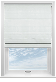 Odessa Velvet, Frost - Twist&Fit Roman Blind